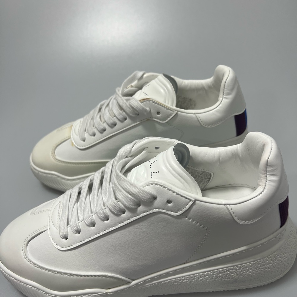 Stella Mccartney Loop Platform Wedge Sneakers Whi… - image 2